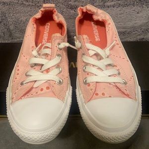 Baby pink Converse